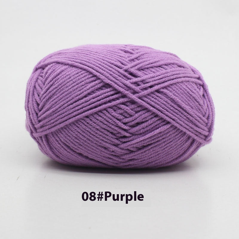 Four-strand Milk Cotton Crochet Cotton Wool Ball