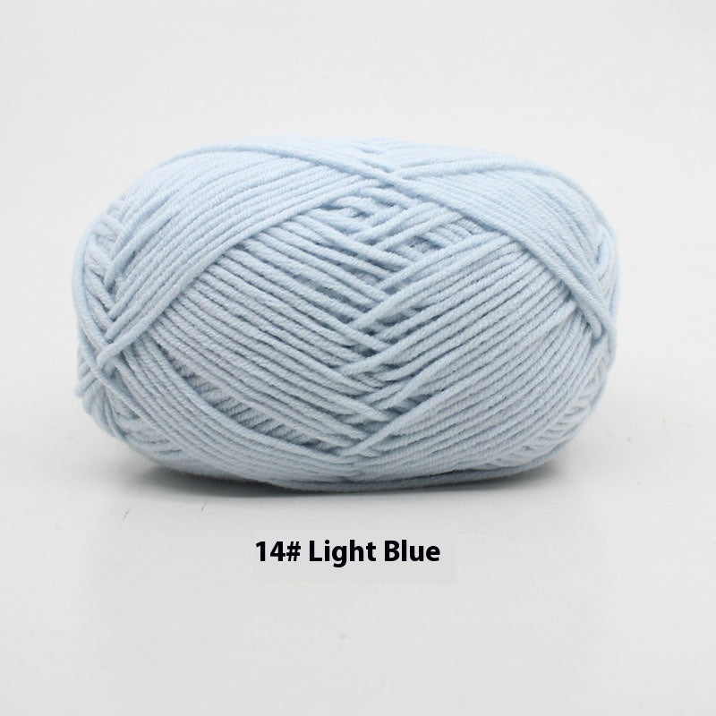 Four-strand Milk Cotton Crochet Cotton Wool Ball