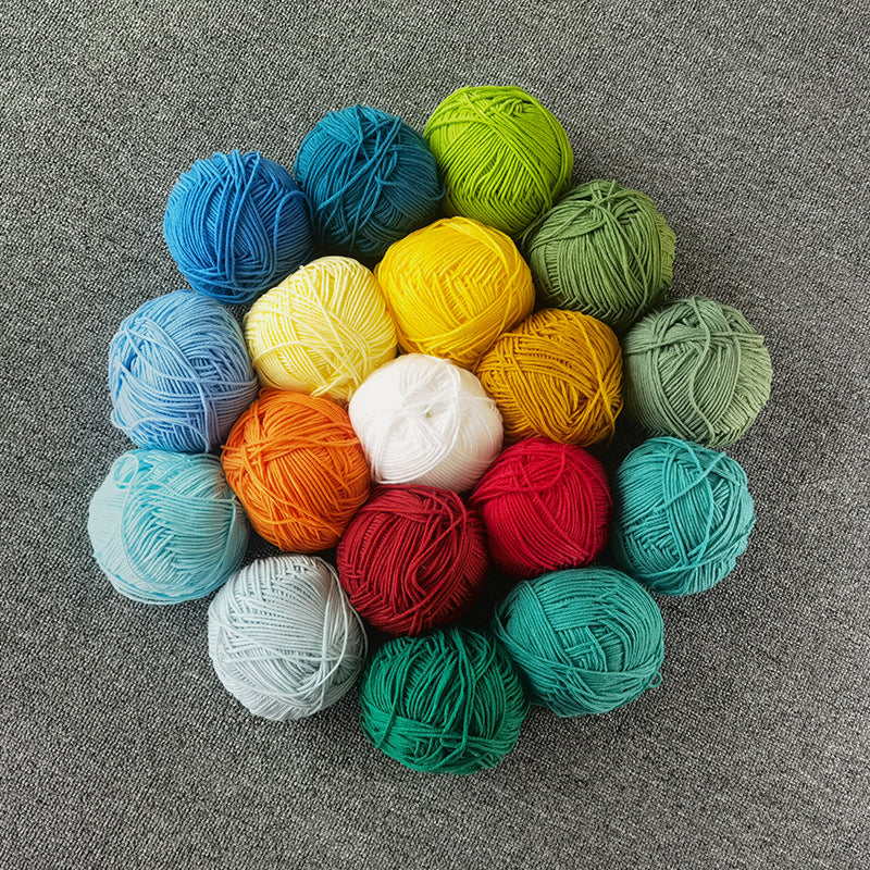 Four-strand Milk Cotton Crochet Cotton Wool Ball