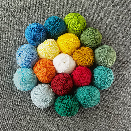 Four-strand Milk Cotton Crochet Cotton Wool Ball