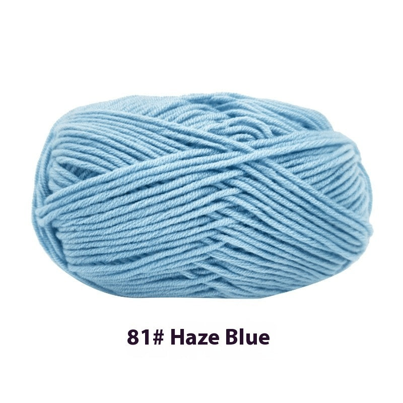 Four-strand Milk Cotton Crochet Cotton Wool Ball