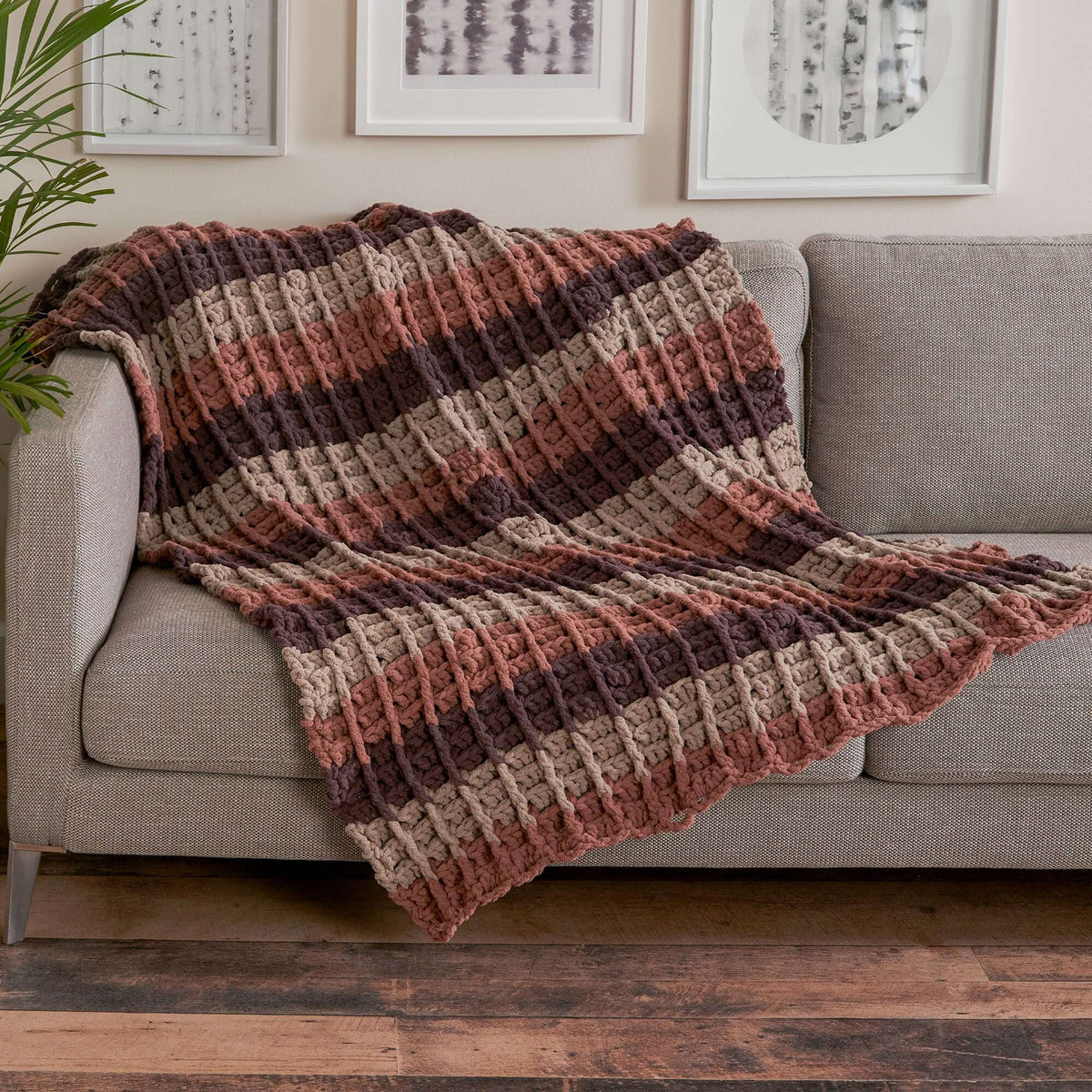 Bernat Crochet Blanket Bricks