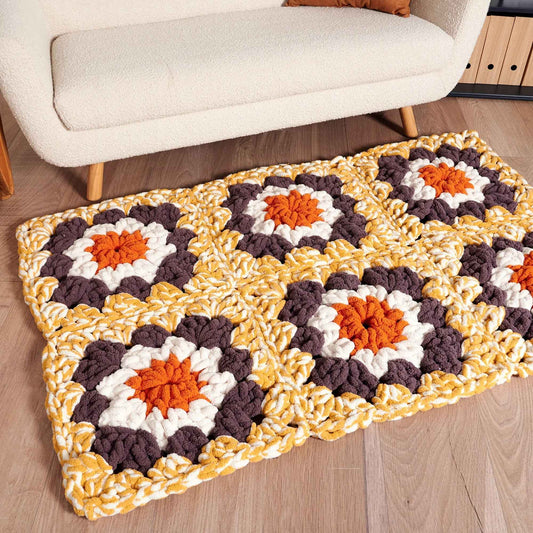 Bernat Gigantic Granny Crochet Blanket or Rug