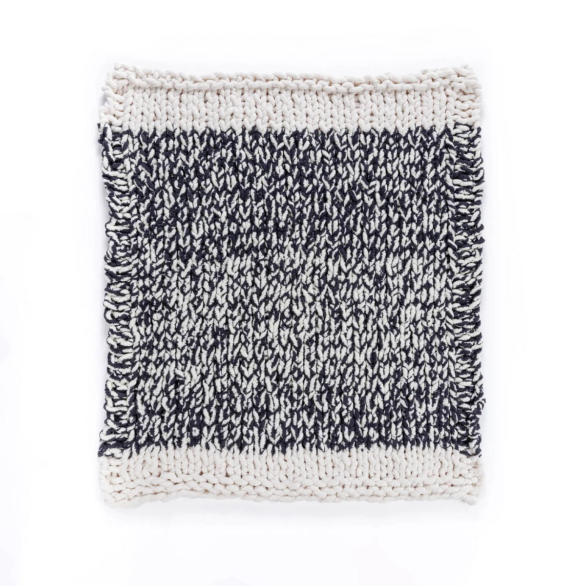 Bernat Go With the Flow Table Knit Blanket