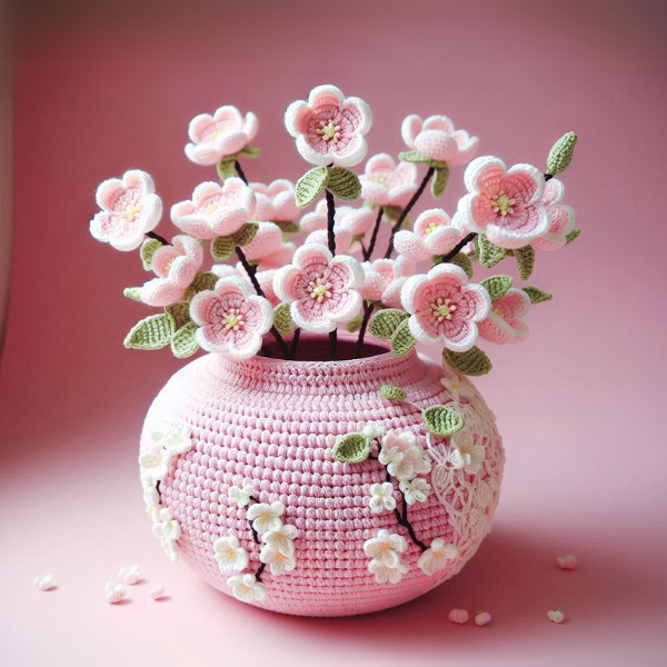 4 in 1 Floral Vase Bundle  – Crochet Pattern