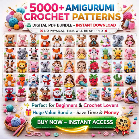5000+ Amigurumi Crochet Patterns – PDF Bundle