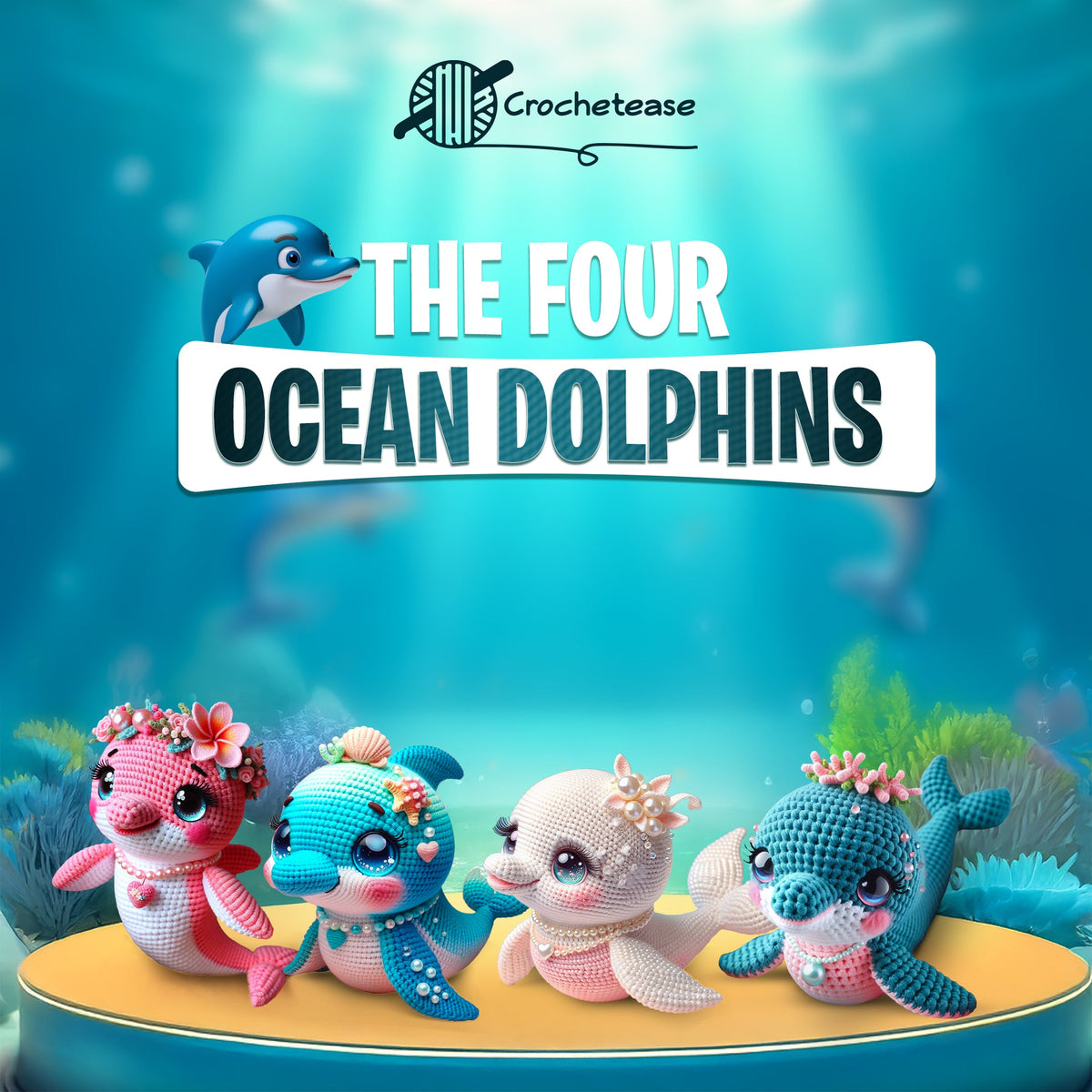 4 in 1: The Four Ocean Dolphins – Crochet Pattern
