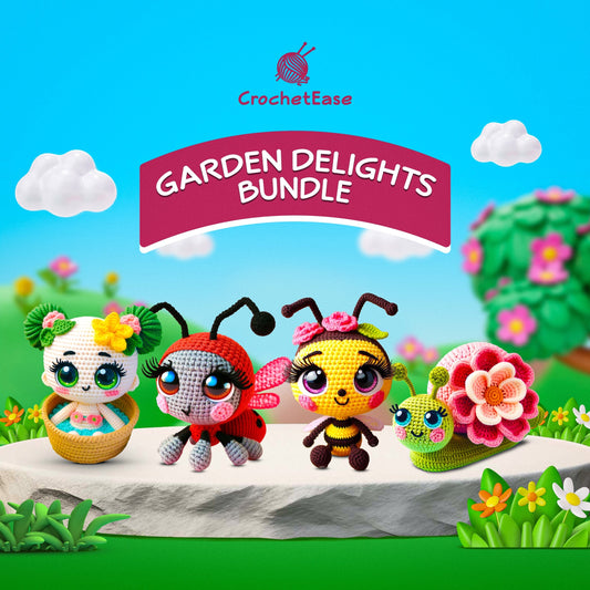 4 in 1: Garden Delights Bundle  – Crochet Pattern