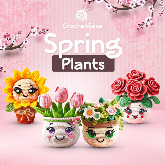 4 in 1 Spring Plants  – Crochet Pattern