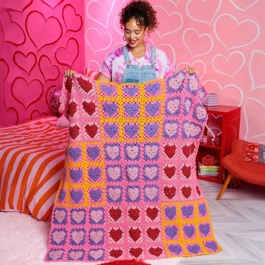 Red Heart Crochet Lots ’O Love Blanket