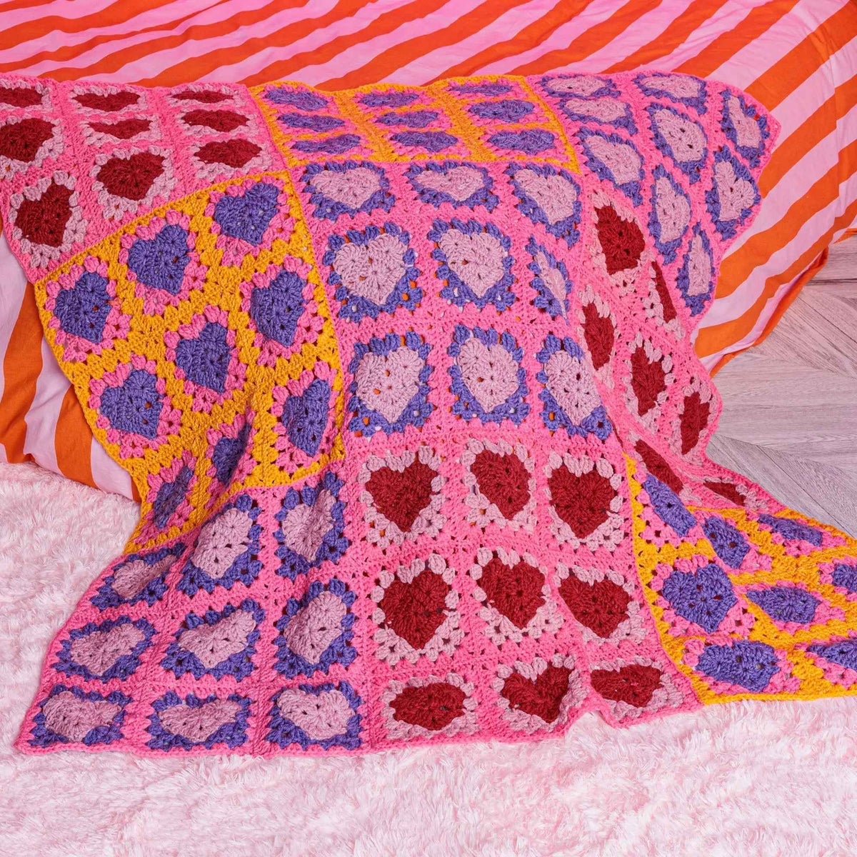 Red Heart Crochet Lots ’O Love Blanket