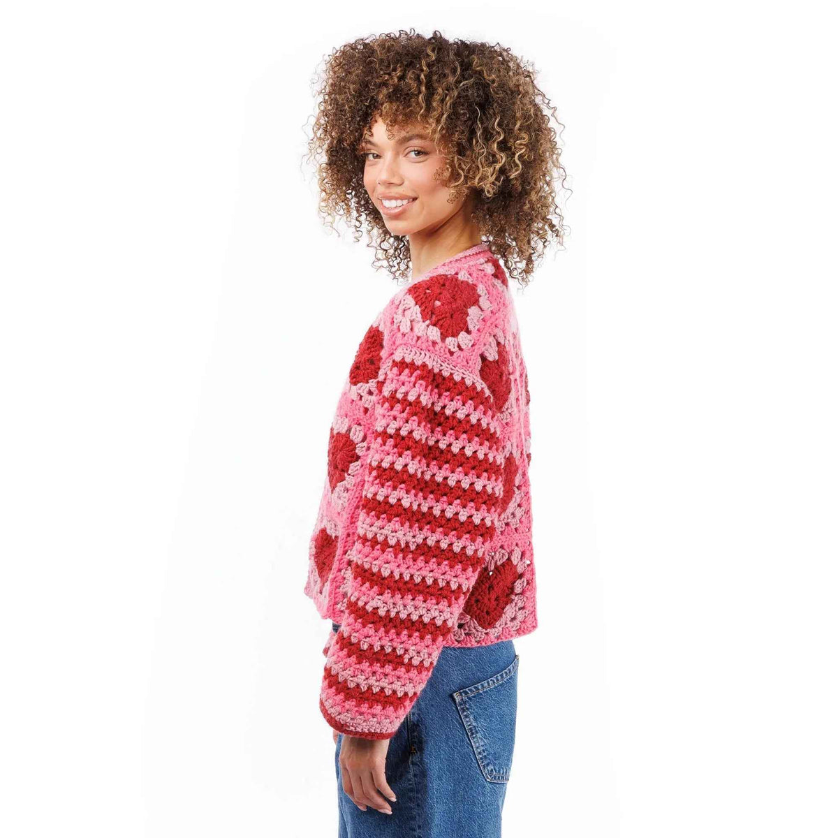 Red Heart Crochet Party Hearty Cardi