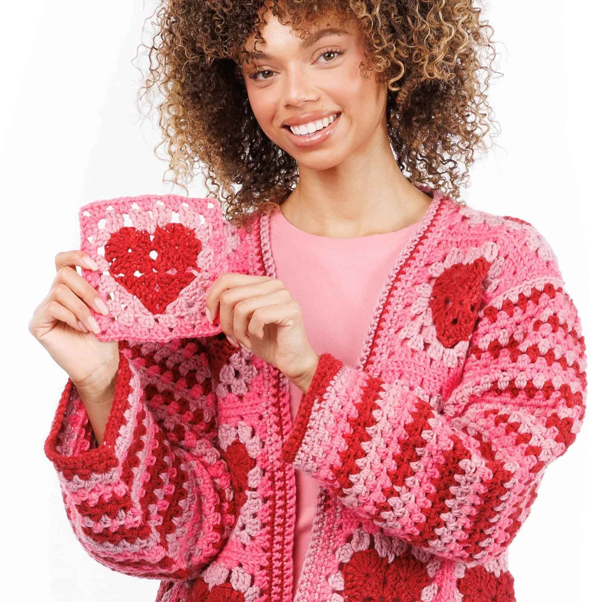 Red Heart Crochet Party Hearty Cardi