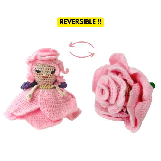 Reversible Rose Doll Pattern – Crochet Pattern