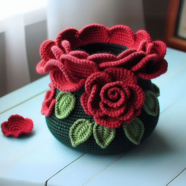 4 in 1 Floral Vase Bundle  – Crochet Pattern