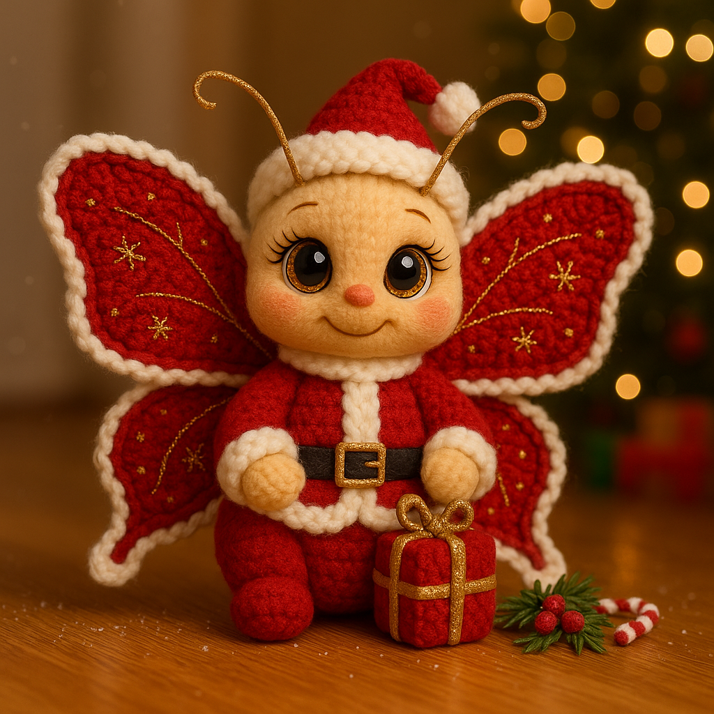 4 in 1 Christmas Butterflies Set – Crochet Patterns