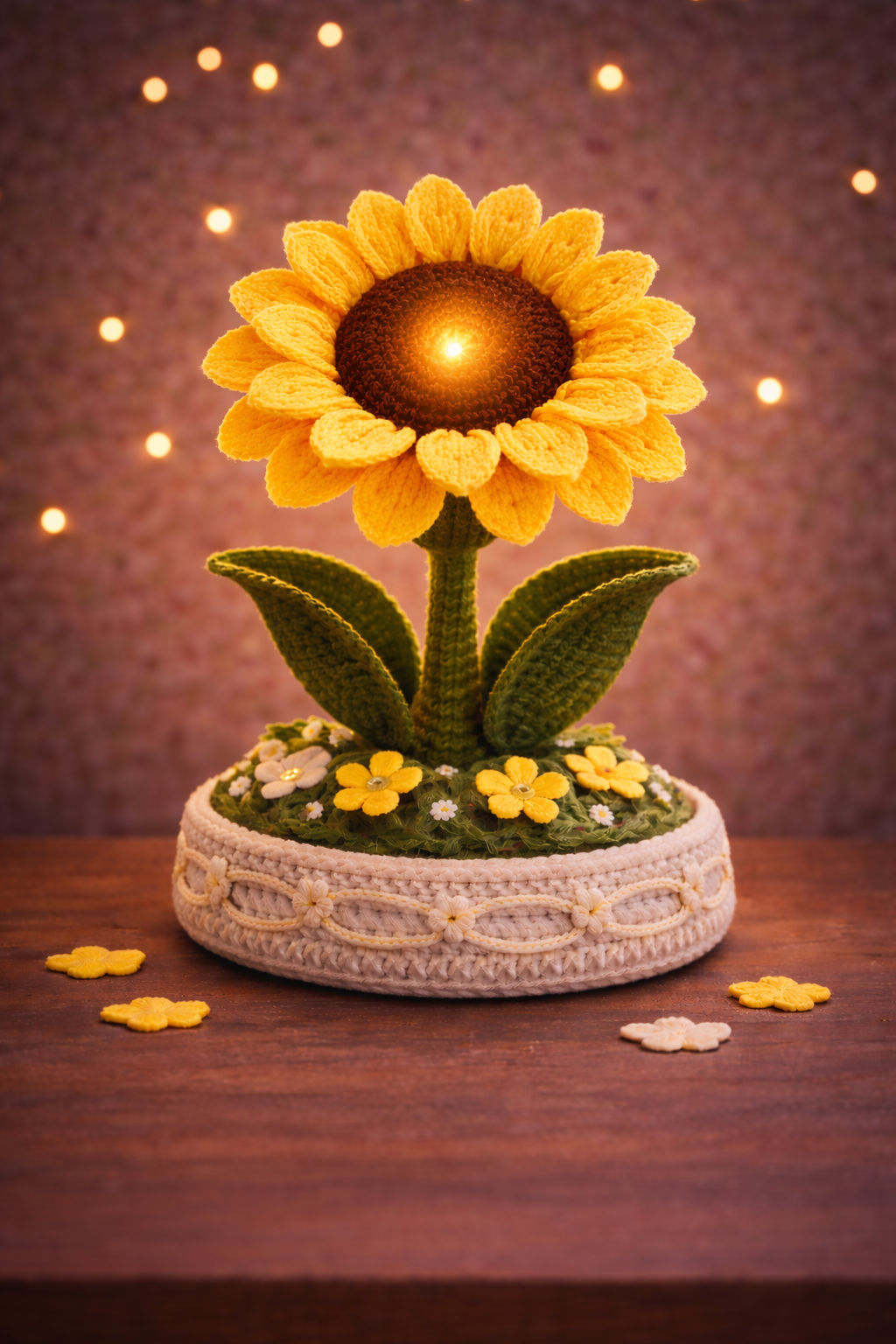 4 in 1 Flower Glow Lamps – Crochet Patterns
