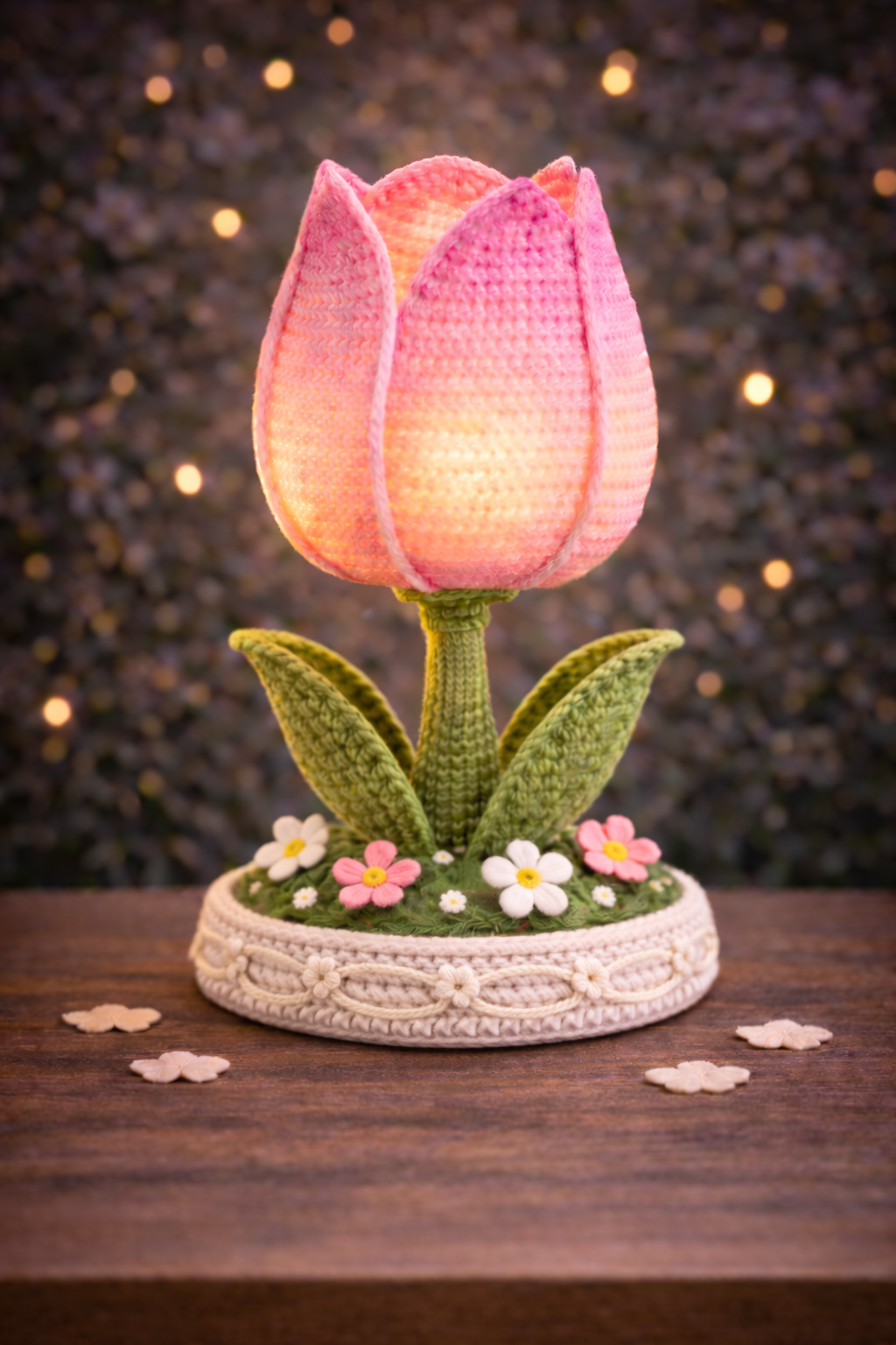 4 in 1 Flower Glow Lamps – Crochet Patterns