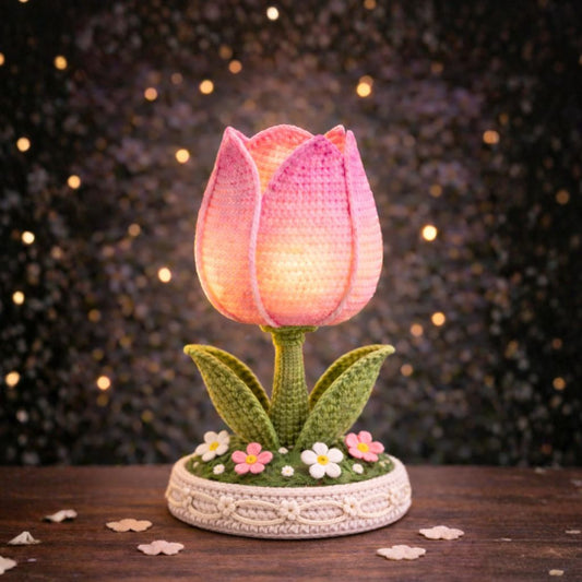 Tulip Glow Lamp - Crochet pattern