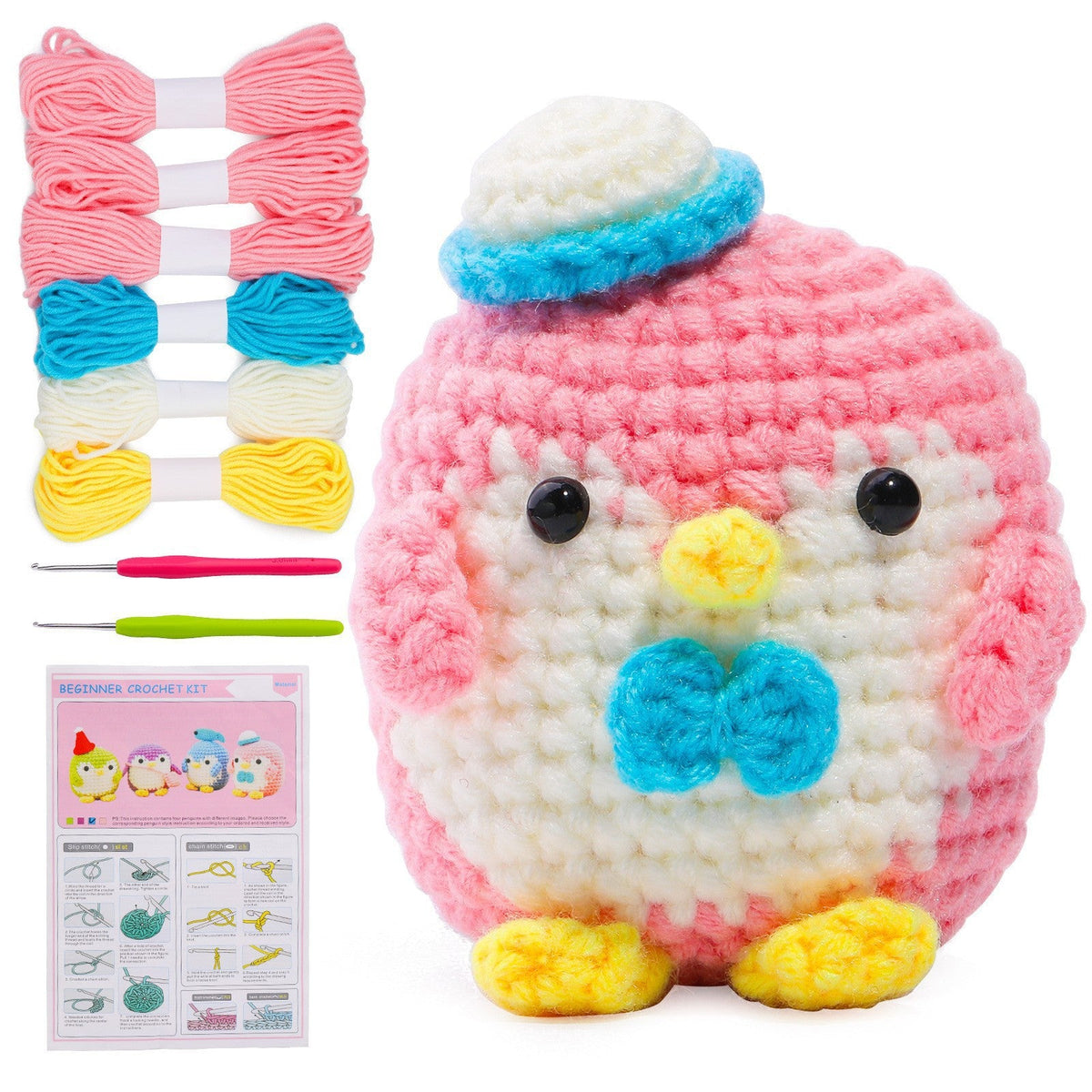Handmade Diy Wool Ball Doll Crochet Material Package