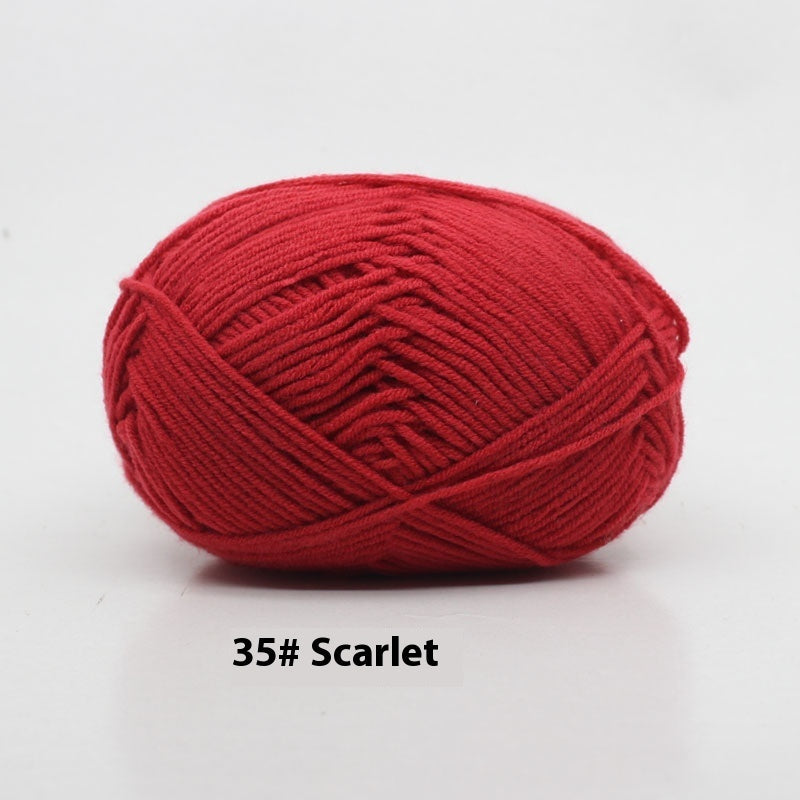 Four-strand Milk Cotton Crochet Cotton Wool Ball