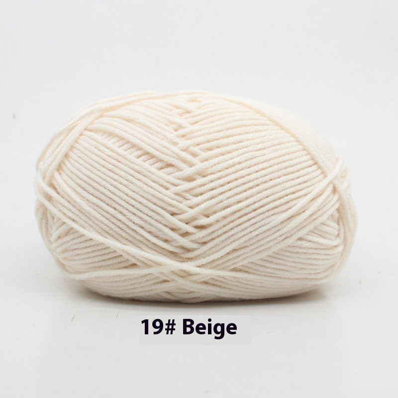 Four-strand Milk Cotton Crochet Cotton Wool Ball