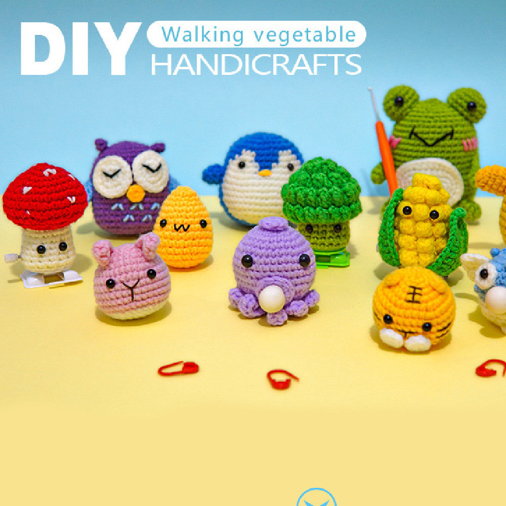 English Tutorial Hand-woven Diy Crochet Material Package Wool Ball Doll Pendant Toy