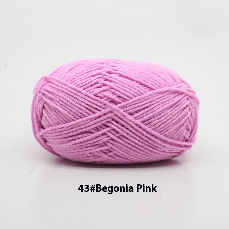 Four-strand Milk Cotton Crochet Cotton Wool Ball