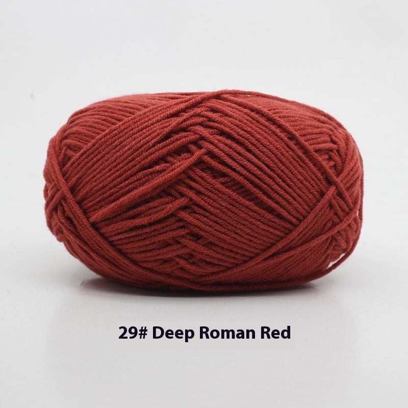 Four-strand Milk Cotton Crochet Cotton Wool Ball