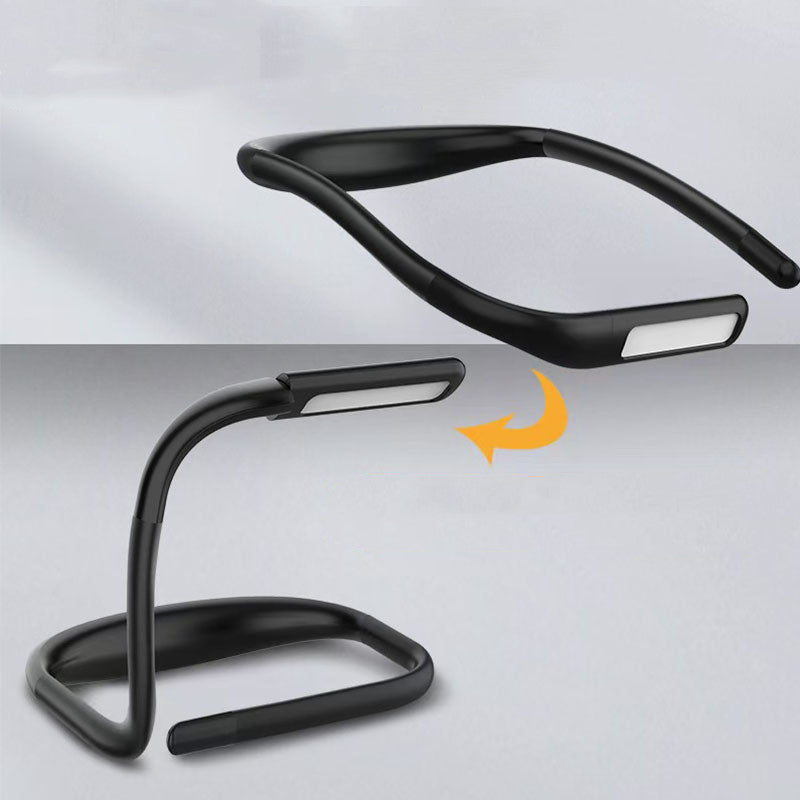 LED Portable Neck Reading USB Rechargeable Student Learning Eye Care Desk Lamp