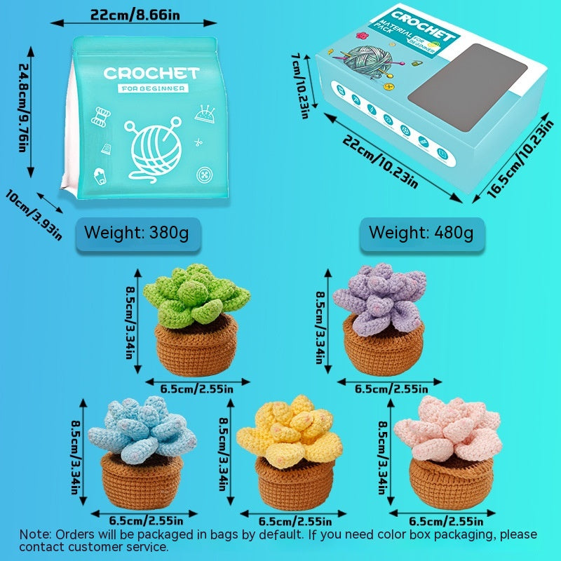 English Tutorial Hand-woven Diy Crochet Material Package Wool Ball Doll Pendant Toy