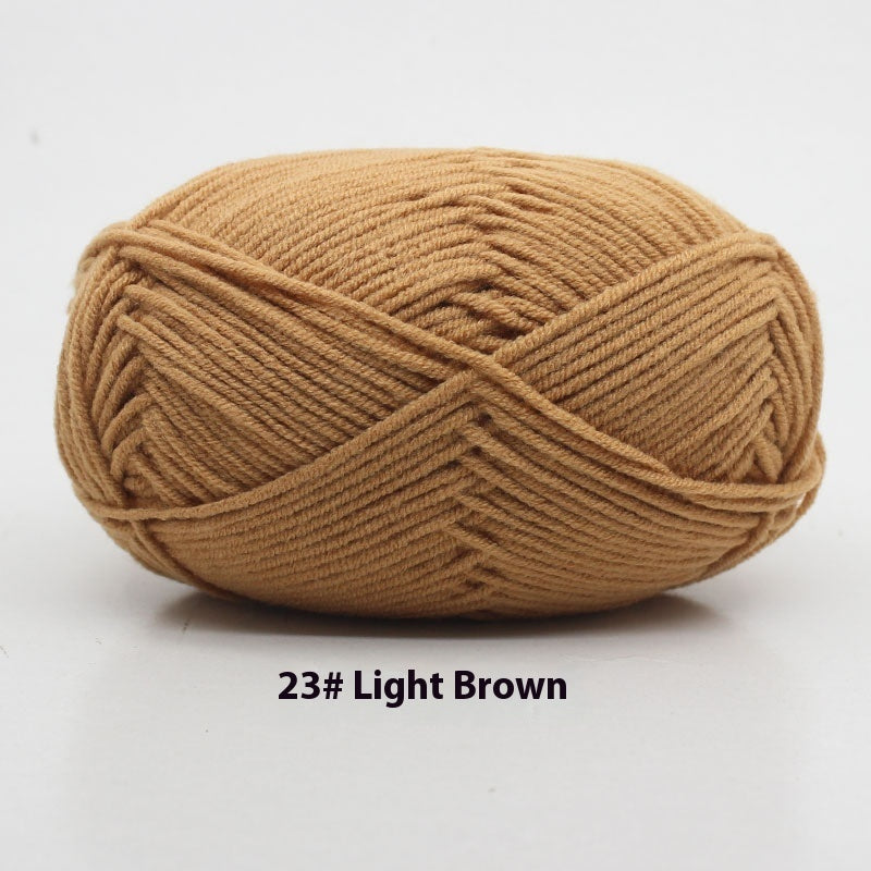Four-strand Milk Cotton Crochet Cotton Wool Ball