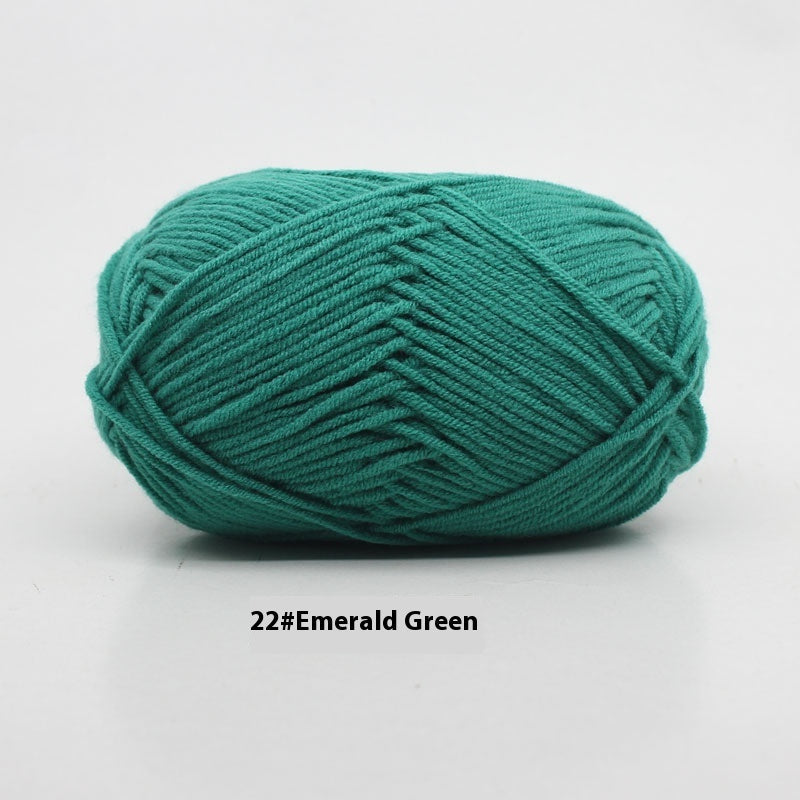 Four-strand Milk Cotton Crochet Cotton Wool Ball