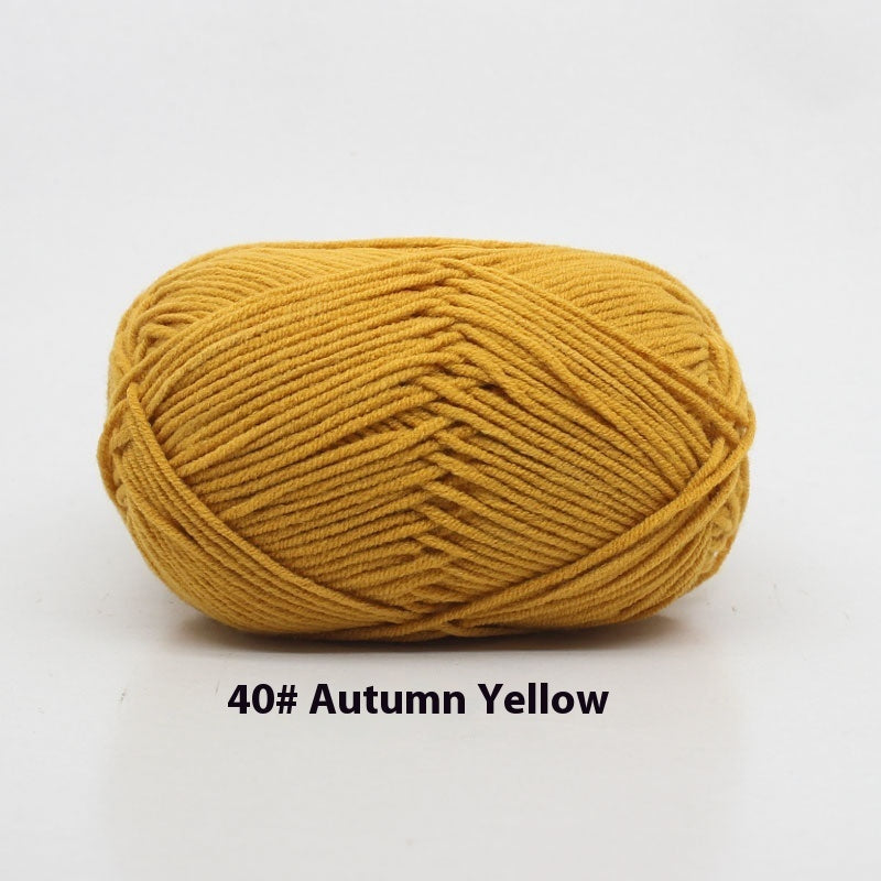 Four-strand Milk Cotton Crochet Cotton Wool Ball