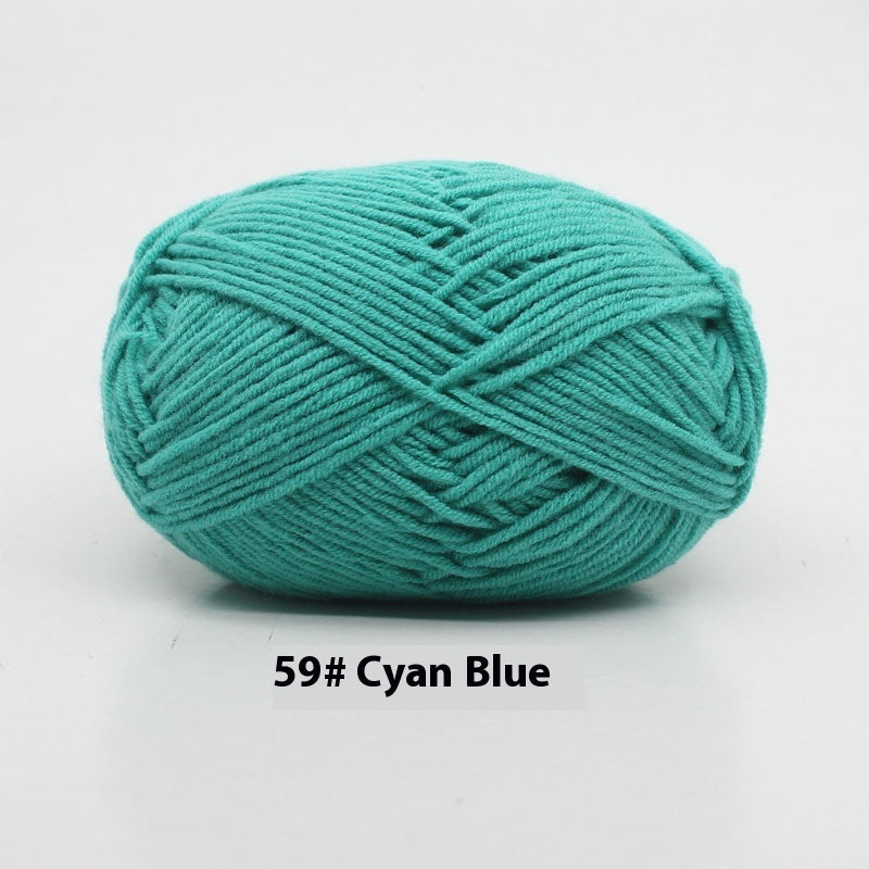 Four-strand Milk Cotton Crochet Cotton Wool Ball