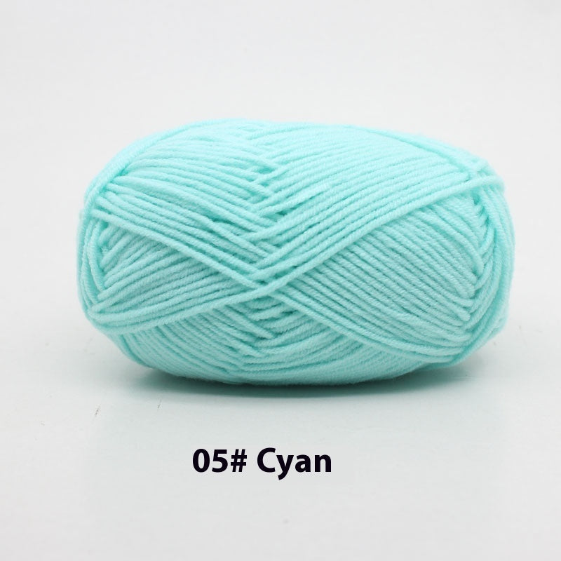 Four-strand Milk Cotton Crochet Cotton Wool Ball
