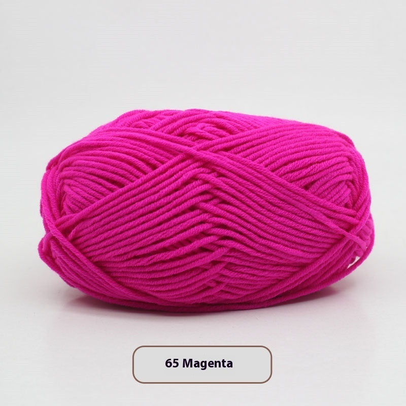 Four-strand Milk Cotton Crochet Cotton Wool Ball