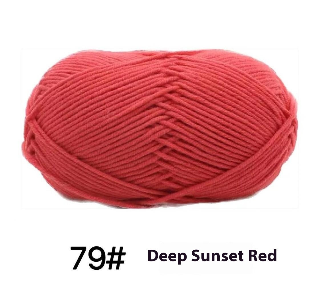 Four-strand Milk Cotton Crochet Cotton Wool Ball
