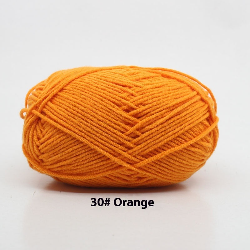 Four-strand Milk Cotton Crochet Cotton Wool Ball