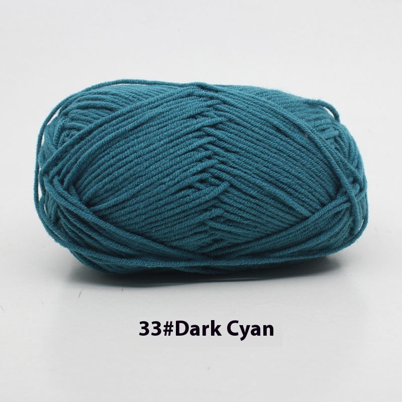 Four-strand Milk Cotton Crochet Cotton Wool Ball