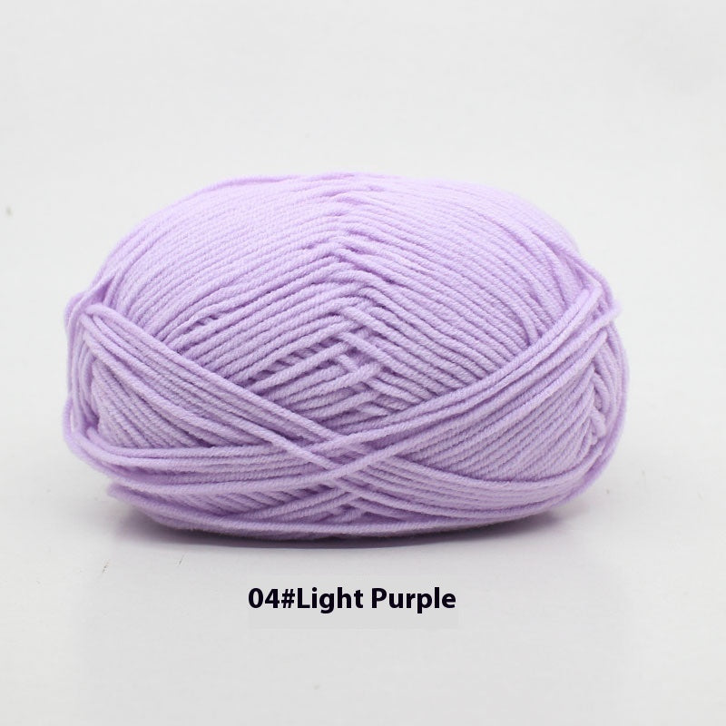 Four-strand Milk Cotton Crochet Cotton Wool Ball