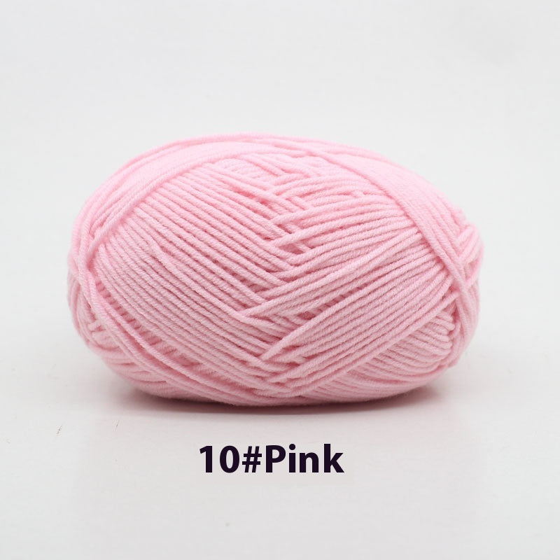 Four-strand Milk Cotton Crochet Cotton Wool Ball