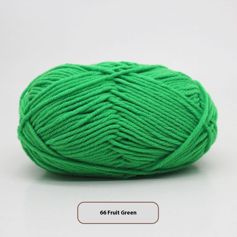 Four-strand Milk Cotton Crochet Cotton Wool Ball