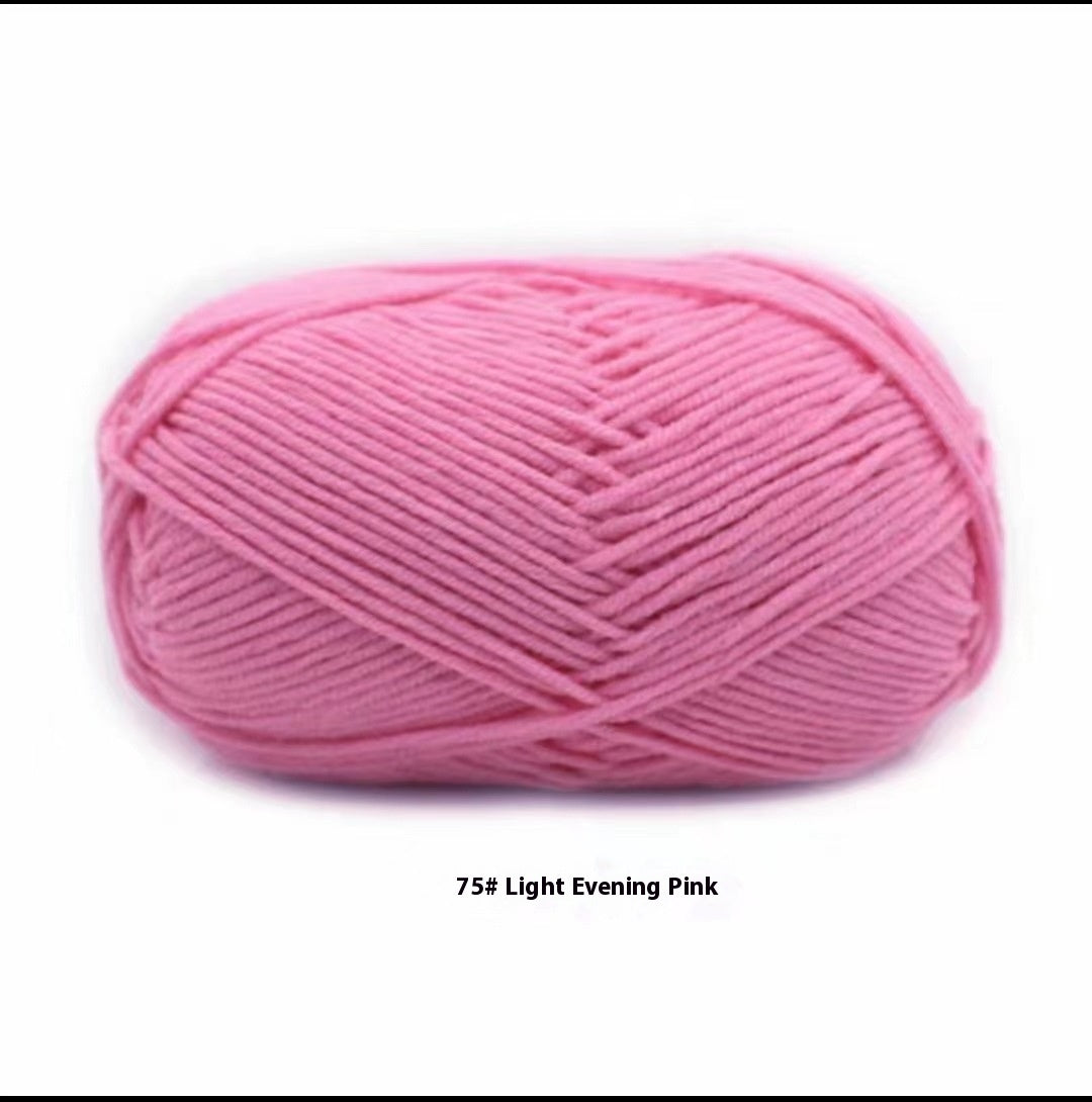Four-strand Milk Cotton Crochet Cotton Wool Ball