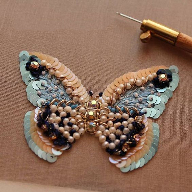 French Embroidery Crochet DIY String Sequins