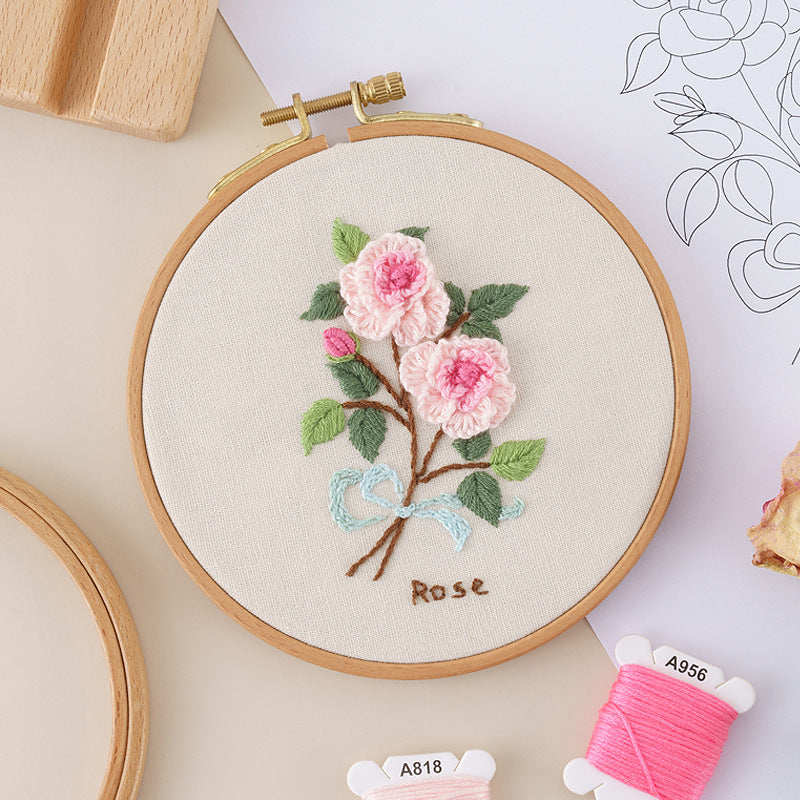 DIY Flower Material Pack Beginners Embroider