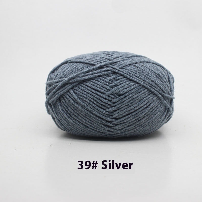 Four-strand Milk Cotton Crochet Cotton Wool Ball