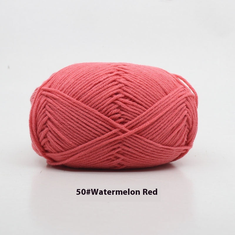 Four-strand Milk Cotton Crochet Cotton Wool Ball