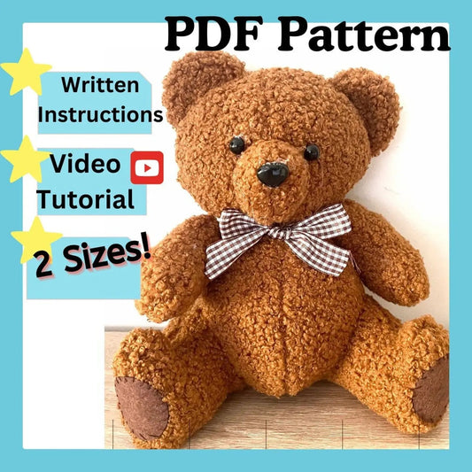 Ultimate DIY Teddy Bear Sewing Pattern (PDF)