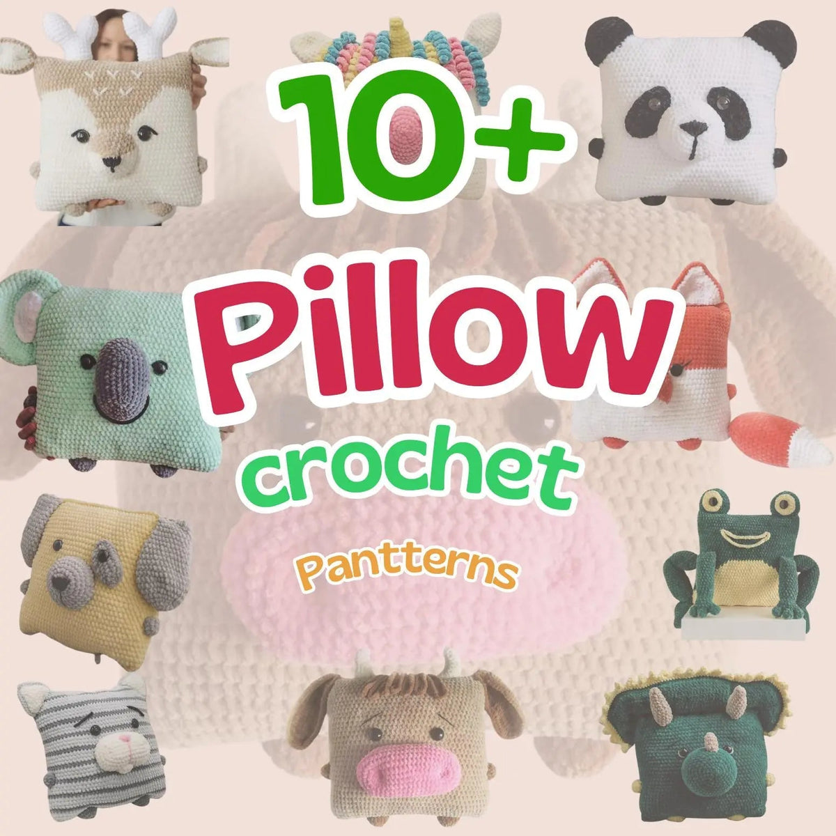 10 In 1 Pillow Crochet Pattern